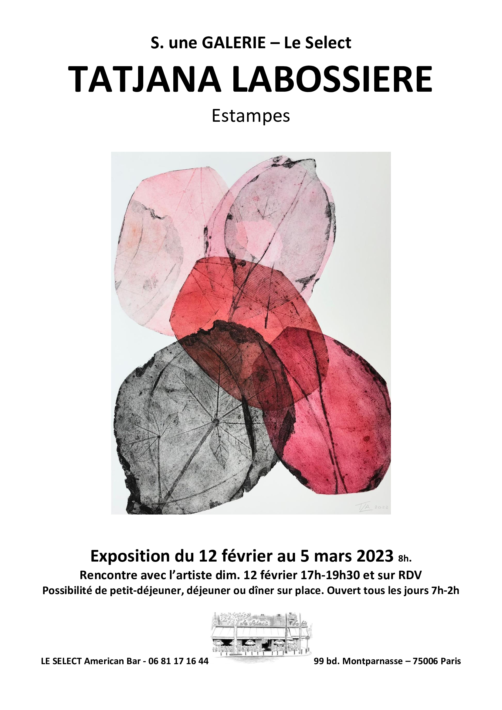 Exposition du 12 février au 5 mars 2023