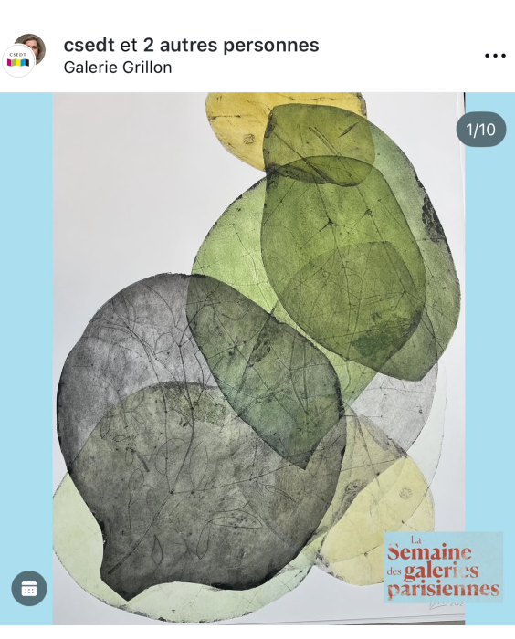 Semaine des galeries parisiennes galerie Grillon